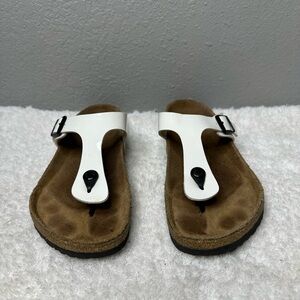 Birkenstock Gizeh White Patent Leather Thong Sandals W 42/11 M9